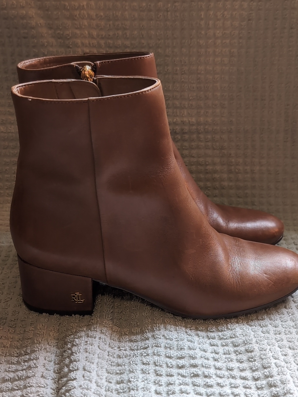 Ralph Lauren Chestnut Brown Welford Ankle Boots